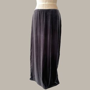 Vintage 70s Velvet Maxi Skirt